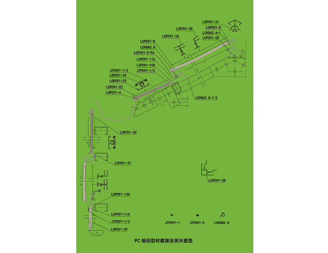 PC板温室铝型材（LCPCV）（北京华农） 照片